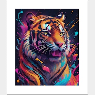 Relaxed Powerful Tiger Cat Posters and Art